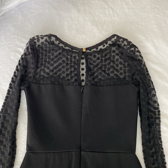 Lulu’s long sleeve black dress - Picture 3 of 4